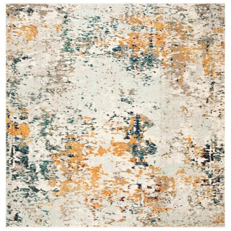 Safavieh 10 x 10 ft. Madison 400 Power Loomed Square Area Rug Grey & Beige MAD453A-10SQ